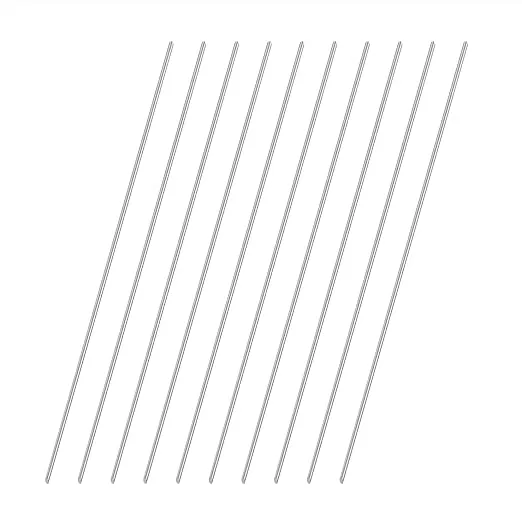 1mm x 200mm 304 Stainless Steel Round Rod, Metal Solid Shaft Rods Lathe Bar Stock for DIY Crafts Model Car Helicopter Airplane 10pcs