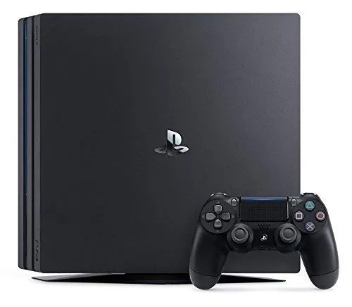 Sony PlayStation 4 Pro 1TB Two Controller Bundle: PlayStation 4 1TB Pro Console Jet Black, 2 DUALSHOCK 4 Wireless Controllers (Renewed)