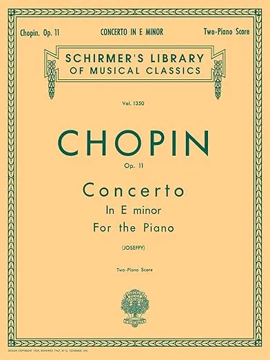 Concerto No. 1 in E Minor, Op. 11: Schirmer Library of Classics Volume 1350 National Federation of Music Clubs 2024-2028 Piano Duets