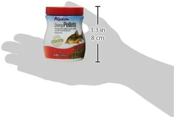 Aqueon Shrimp Pellets Sinking Food for Tropical Fish, Goldfish, Loaches, Catfish and Other Bottom Feeding Fish, 3.25 oz