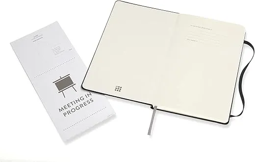 Moleskine PRO Notebook, Hard Cover, Large (5" x 8.25") Professional Project Planning, Black, 240 Pages