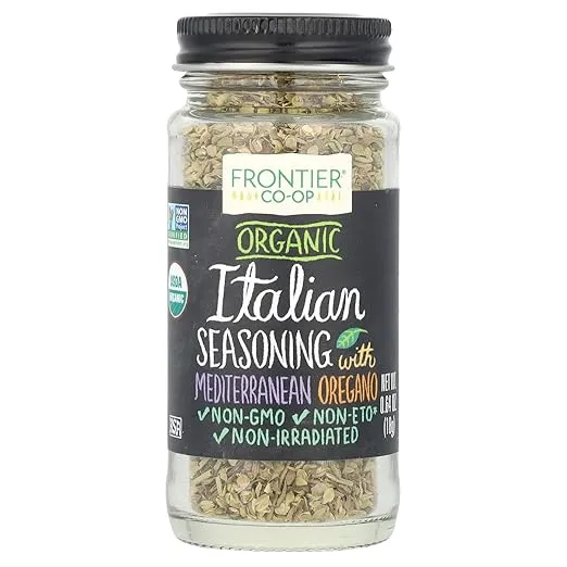 Frontier Italian Seasoning Certified Organic, 0.64-Ounce Bottle
