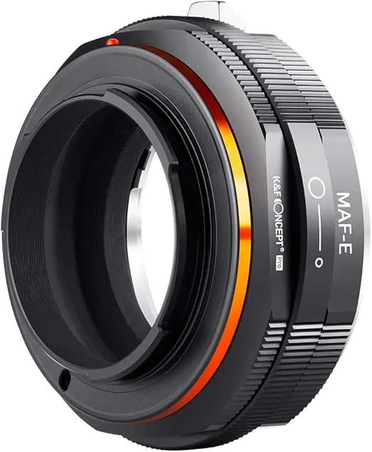 K&F Concept Lens Mount Adapter Compatible for Sony Alpha Minolta AF A-Type Lens to NEX E-Mount Mirrorless Camera with Matting Varnish Design