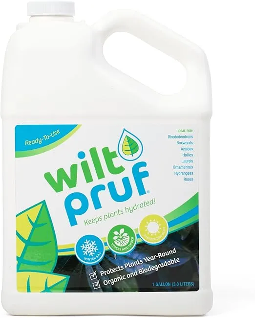 Wilt-Pruf® Plant Protector | Stops Plants from Drying Out | Ready-to-Use Trigger Sprayer, 1 Gallon (128 oz)