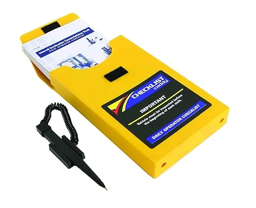 Ideal Warehouse Innovations, Inc.-70-1071 Checklist Caddy for Electric Counterbalance, Yellow