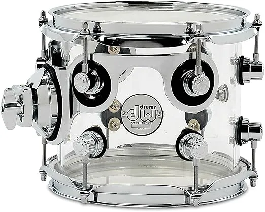 DW Drum Set Rack Tom, Acrylic (DDAC0708STCL)