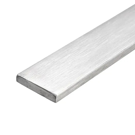 uxcell 304 Stainless Steel Flat Bar, 1/4" Thickness 1 3/16" Width 8" Length Brushed Finish Trim Strips Sheet for Kitchen DIY Craft Making