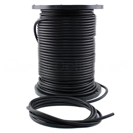 CleverDelights Solid Rubber Cord - 1/2" Diameter - 10 Feet - Buna 70 Durometer - Black - 0.5" Round