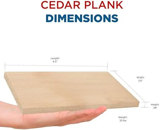 Jaccard 201407 Seal N’ Soak Cedar Plank, Small, (4-planks), Grilling Accessories – Reusable Soaking Bag