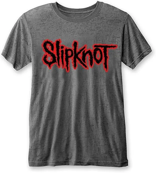 Slipknot Unisex Tee: Logo (Burn Out) - Large - Grey