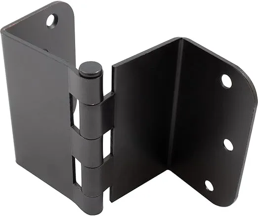 Swing Clear Offset Hinge, 3-1/2 Inches, 5/8" Radius Corner, Fits Doors 1-3/8" to 1-3/4" Thick, 2-Pack, Vintage Bronze by Stone Harbor Hardware