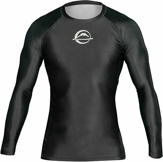 FUJI Baseline Ranked Long Sleeve Jiu Jitsu Rashguard, BJJ Rashguard for Men and Women