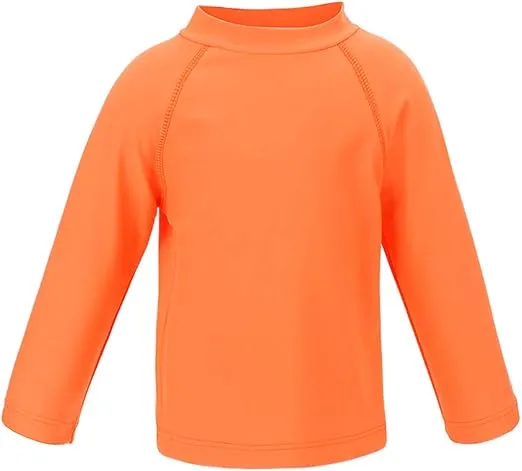 ESTAMICO Boys' UPF 50+ Long-Sleeve Rashguard Athletic Swim Shirt