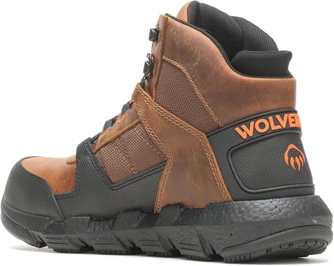 Wolverine Men's Rev Ultraspring Durashocks Carbonmax Vent Mid Industrial Boot