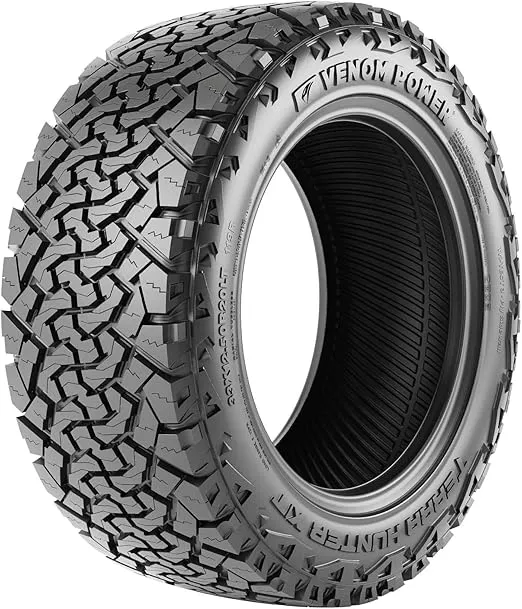 Venom Power Terra Hunter X/T XT All-Terrain Mud Light Truck Radial Tire-LT275/60R20 275/60/20 275/60-20 123/120R Load Range E LRE 10-Ply BSW Black Side Wall