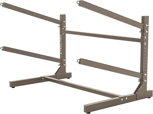 Teal Triangle Freestanding G-Watersport Kayak and SUP Outdoor Storage Rack, Heavy Duty Adjustable Weatherproof Stand