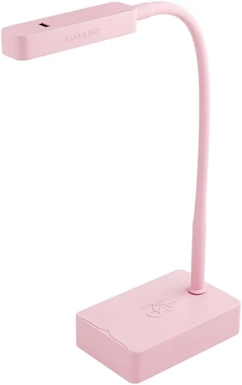 KIARA SKY Rechargeable Flash Cure LED Nail Lamp | Touch-Less Cordless Portable and Rechargeable Gooseneck Lamp for Gel Nails with Motion Sensor | LED Light for Manicure Curing (Pink)