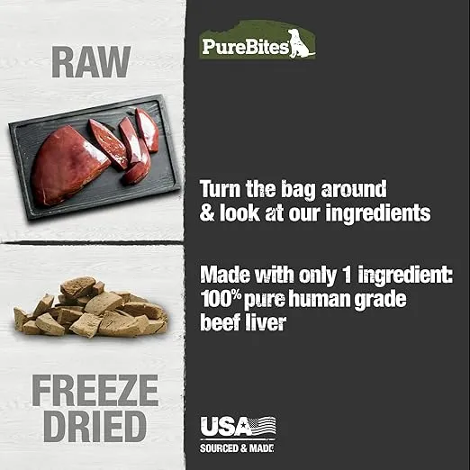 Purebites Beef Liver For Dogs, 2.0Oz / 57G - Entry Size