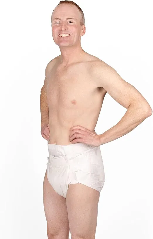 InControl BeDry Ultra Premium NIGHT Incontinence Tabbed Briefs for Women and Men - Adjustable Unisex Maximum Absorbency Disposable Diapers with Whiff-X Odor Elimination Technology (X-Large - 2 Count)