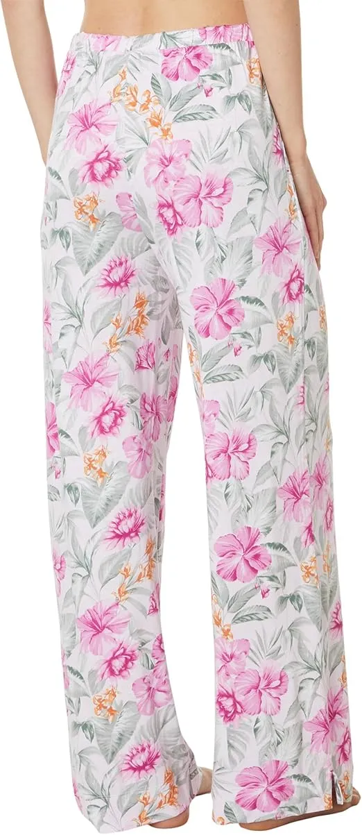 Tommy Bahama Women's Long Pant Short Sleeve Pj Set