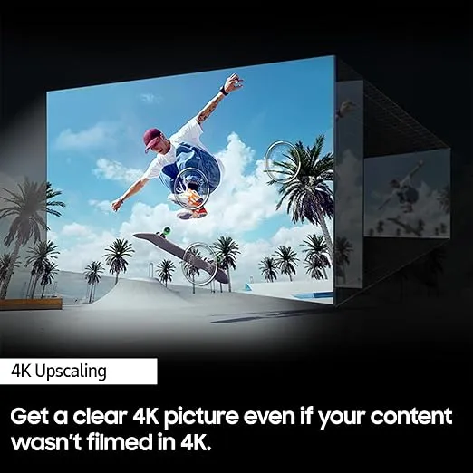 SAMSUNG 55-Inch Class 4K Crystal UHD DU8000 Series HDR Smart TV w/Object Tracking Sound Lite, Motion Xcelerator, Ultra Slim Design, Gaming Hub, Alexa Built-in (UN55DU8000, 2024 Model)