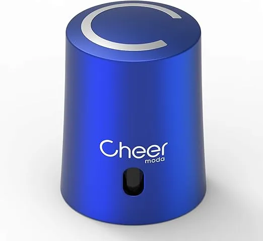Wine Vacuum Stopper, 2 in 1 Wine Saver Pump, Reusable Wine Bottle Preserver, Airtight Wine Sealer, Wine Keeper with Date Marker (Blue)