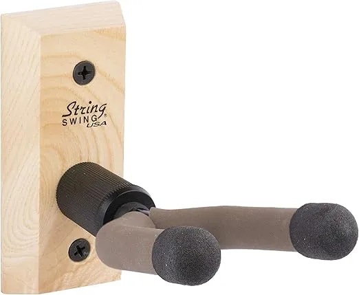 Banjo Hanger Wooden Wall Holder Ash Hardwood String Swing CC01B-A