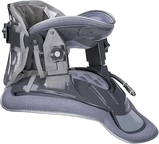 Neck Traction Device by Air Collar - Neck Stretcher - Cervical Traction Device - Neck & Shoulder Pain Relief - Stretcher Collar for Improved Spine Alignment - (1st Gen - Manual)