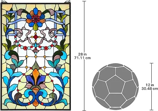 Design Toscano Bonifacio Tiffany-Style Stained Glass Window