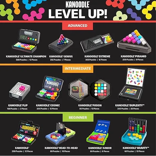Educational Insights Kanoodle Gravity Brain Bending Puzzle Game for Kids, Teens & Adults, Brainteasers for Kids Ages 7+, Stocking Stuffers for Kids