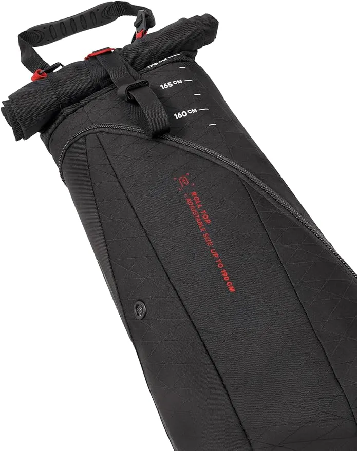 KANTAJA Single Roller Ski Bag - Ultra Durable, Spacious Rolling Ski Carrier and Ski Gear Storage - Water Resistant Ski Bag with Wheels - Premium Ski Storage and Travel Bag