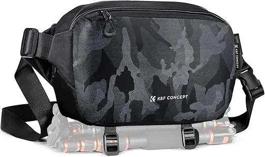 K&F Concept 2 in 1 Sling Bag Everyday Shoulder Bag & Multifunction Photography Crossbody Camera DSLR Backpack Portable Bag