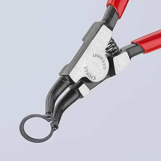 KNIPEX Tools - 4 Piece External Circlip Set, 45 Degree (9K001902US), Red