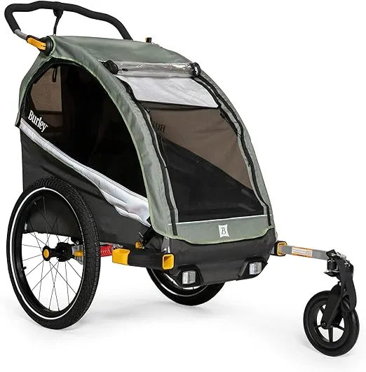 Burley D’Lite X, 1 and 2 Seat Kid Bike Trailer & Stroller