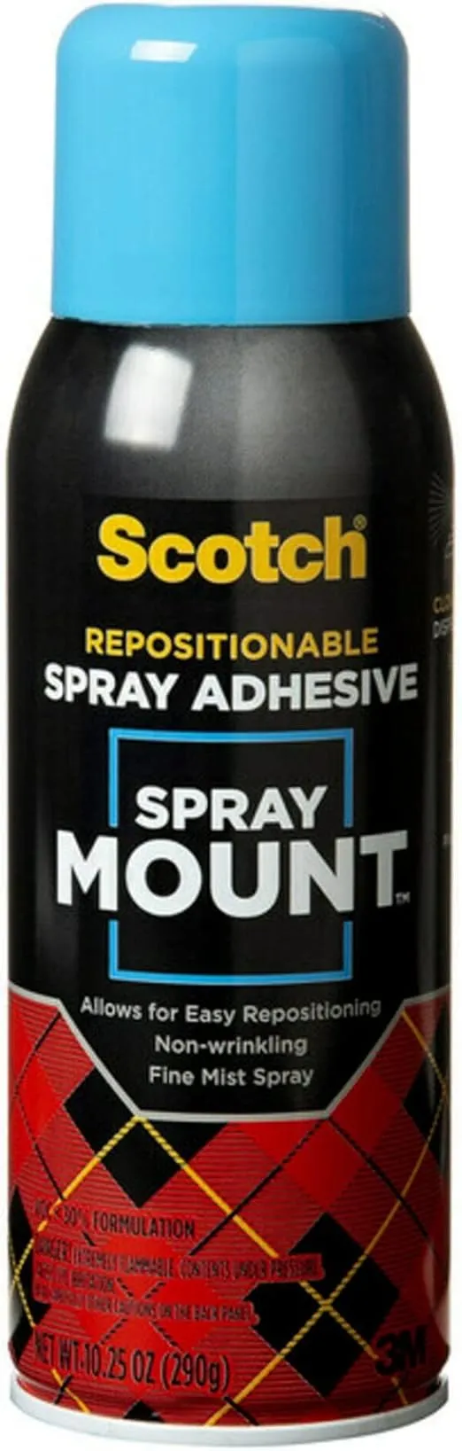 Scotch 6065 Spray Mount Adhesive, Repositionable,10.25 oz.