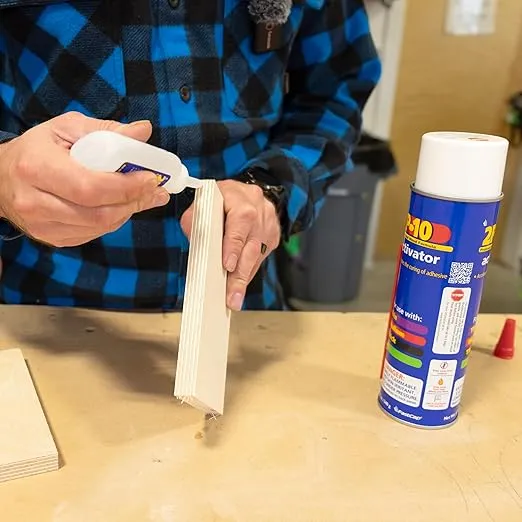 FastCap 2P-10 Super Glue Adhesive 2.25 oz Thick + 12 oz Activator Combo Pack
