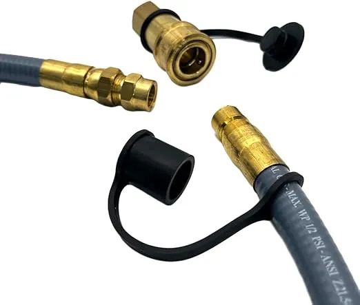 KitchenAid 710-0003 Natural Gas Hose and Regulator for Gas Grill Conversion Gray
