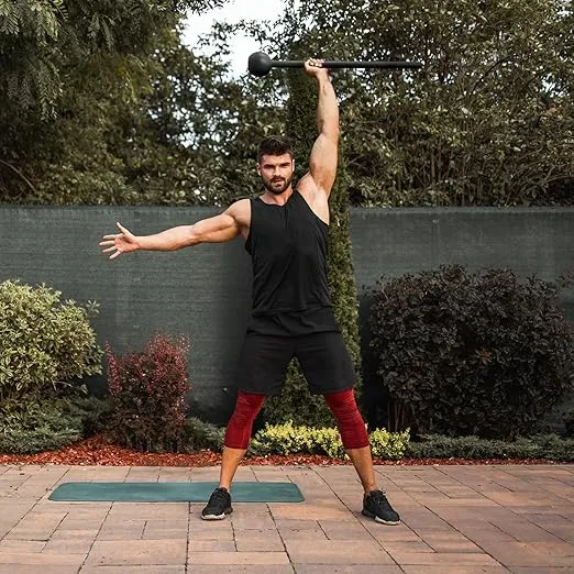 POWER GUIDANCE Steel Mace Macebell Cast Iron Training Full Body Workout, Shoulder, Core Strength, Muscles, Joints (7lb to 25lb)