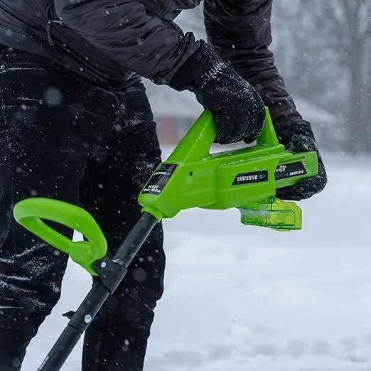 Earthwise SN74016 40-Volt Cordless Electric Snow Shovel, Brushless Motor, 16-Inch width, 300lbs/Minute (Battery and Charger Included)