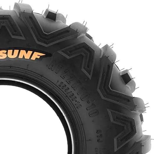 Set of 2 SunF Power.II 18x9.5-8 ATV UTV Off-Road Tires, All-Terrain, 6 PR, Tubeless A051