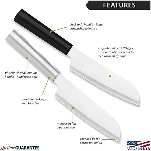 RADA Cutlery Cook’s Utility Knife – Stainless Steel Blade With Aluminum Handle Made in the USA, 8-5/8 Inch