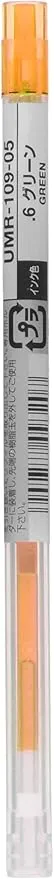 Uni StyleFit Gel Ballpoint Pen Refill, 0.5mm, Orange (UMR10905.4)