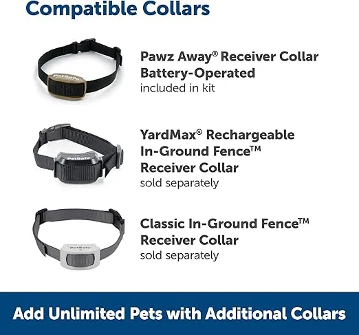 PetSafe Pawz Away Indoor Electronic Pet Barrier, Indoor Pet Barrier for Dogs and Cats Wireless Transmitter Pet Control, Adjustable Boundary Range, Safe Static Correction Feature, Indoor Cat Barrier