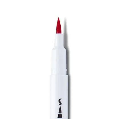 KINGART 415-24 24 pc. Dual Twin-Tip Sketch Markers, Fine Tip & Brush Tip Pens, Water-Based Ink for Coloring, Calligraphy, Journaling, Drawing, Doodling and More, Includes 24 Vivid Colors