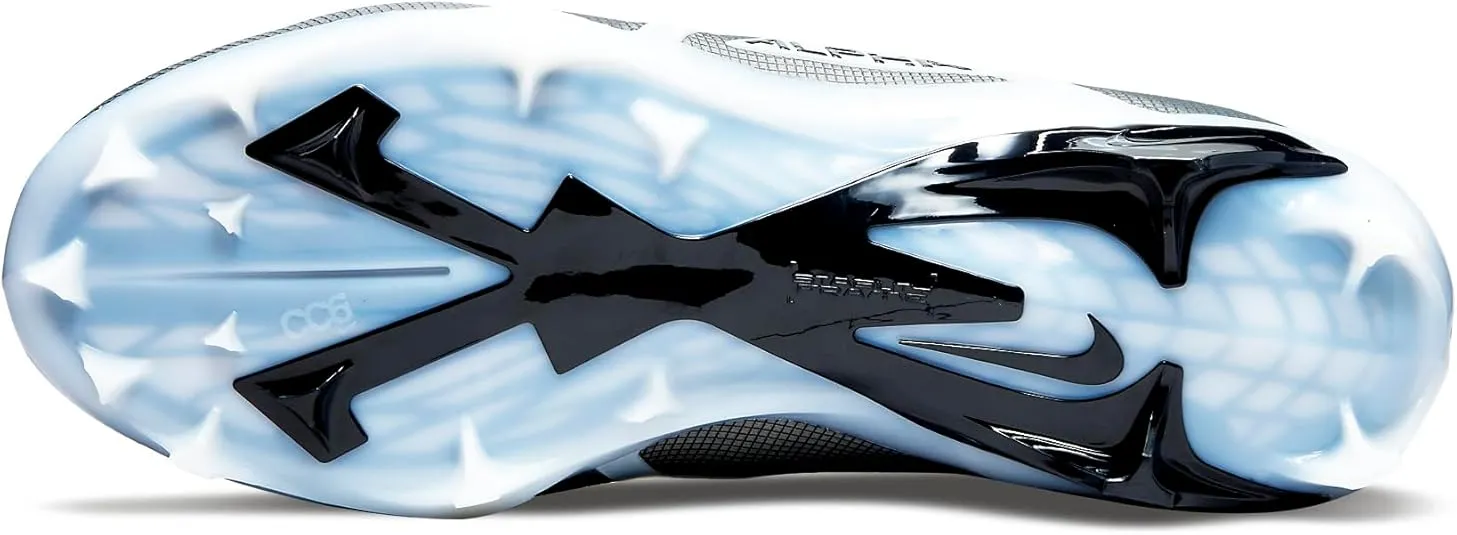 Nike Alpha Menace Elite 3 White/Particle Grey/Opti Yellow/Black Mens Football Cleat.