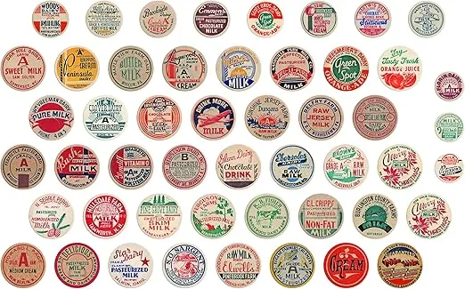Advantus Assorted Size Idea-Ology Chipboard Milk Caps (50 Per Pack), Multicolor
