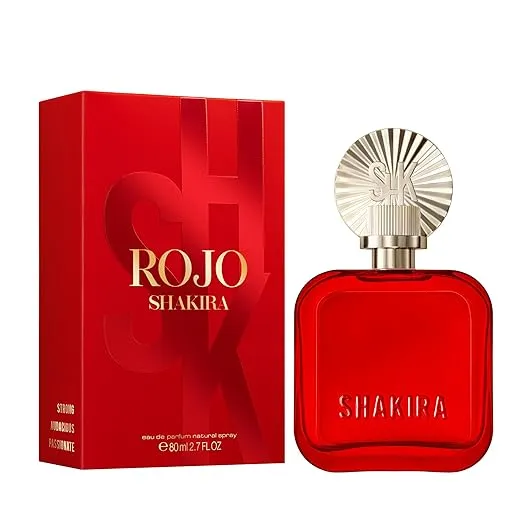 Shakira Perfumes - ROJO Eau de Parfum For Women - Long Lasting - Powerful, Sensual and Charming Scent - Floral, Spicy and Amber Notes - Ideal for Day Wear - 1.7 Fl. Oz