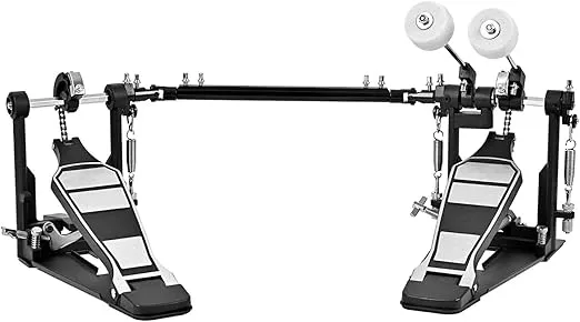Double Bass Drum Pedals Double Drum Pedal for Drum Set Kit and Electronic Drums | Single Chain