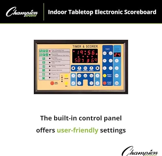 Champion Sports Multi-Sport Tabletop Indoor Electronic Scoreboard