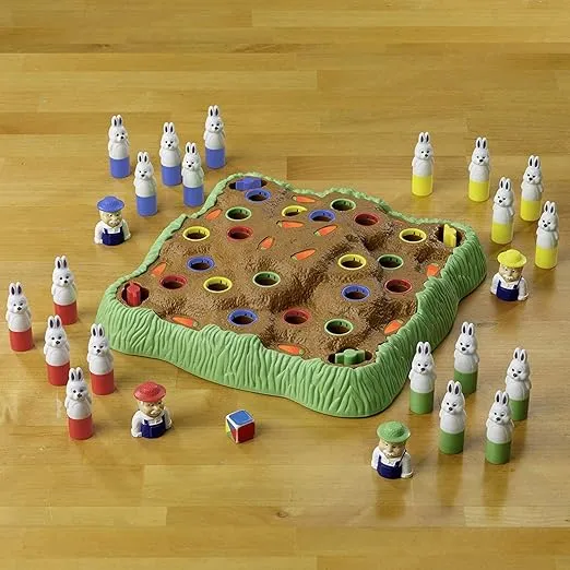 Educational Insights Bunny Hop: Memory & Color Recognition Preschool & Toddler Game, 2-4 Players, Gift for Kids Ages 4+